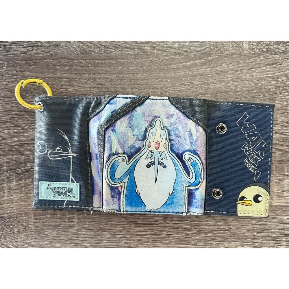Adventure Time Ice King Gunter Tri Fold Wallet Cartoon Character